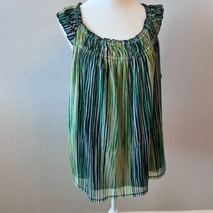 Rafaella Green‎ and Blue Women's Top